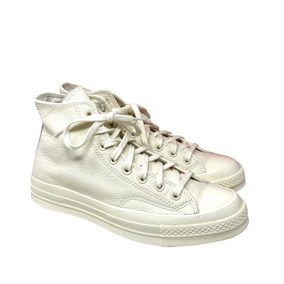 Converse Chuck 70 Sneakers For Women Leather Egret Shoes High Top Casual A00731C - Picture 3 of 9